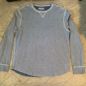 Large, blue American Eagle sweater